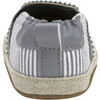 Harbor, Grey Seersucker Espadrille Soft Sole - Crib Shoes - 4