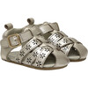 Fleur Gold Leather Sandal - Sandals - 1 - thumbnail