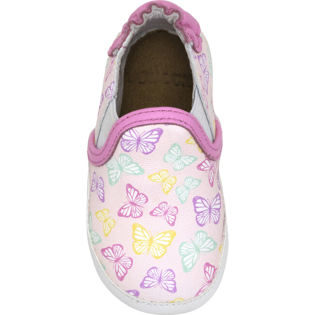 Fly Away With Me Lt Pink Canvas Soft Sole - Crib Shoes - 6