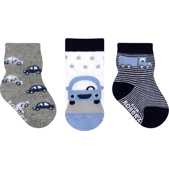 Bumper to Bumper Blue Boys 3pk Sock