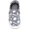 Baseball MVP Heather Grey Glow-in-the-dark Soft Sole - Crib Shoes - 7