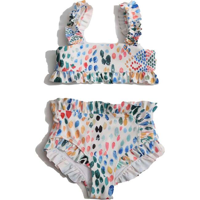 Misty Ruffled Tankini, Rainbow