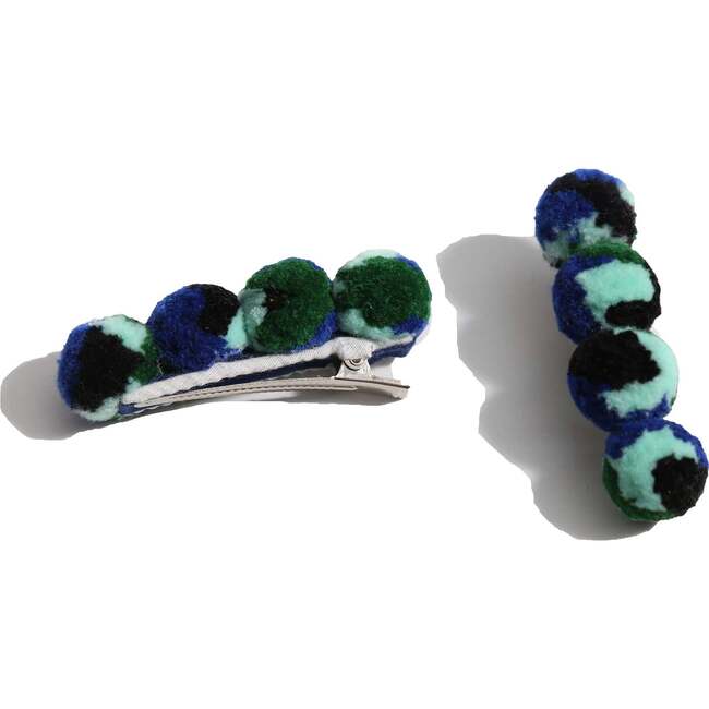 Caterpillar Hair Clips (Set of 2), Aegean Mix - Hair Accessories - 2