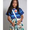 Athena Smiley Cropped Tee, Aegean Mix - T-Shirts - 2