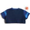 Athena Smiley Cropped Tee, Aegean Mix - T-Shirts - 3