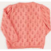 Floral Openwork Cotton Cardigan in Pink - Cardigans - 4