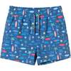 Kids Rashguard & Swim Trunk Set, Surfing Van - Swim Trunks - 5