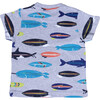Baby Fish Surfboard Tee, Grey Hea - T-Shirts - 1 - thumbnail