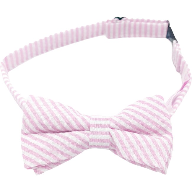 Seersucker Bow Tie, Pink