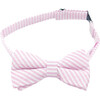 Seersucker Bow Tie, Pink - Bowties & Ties - 1 - thumbnail