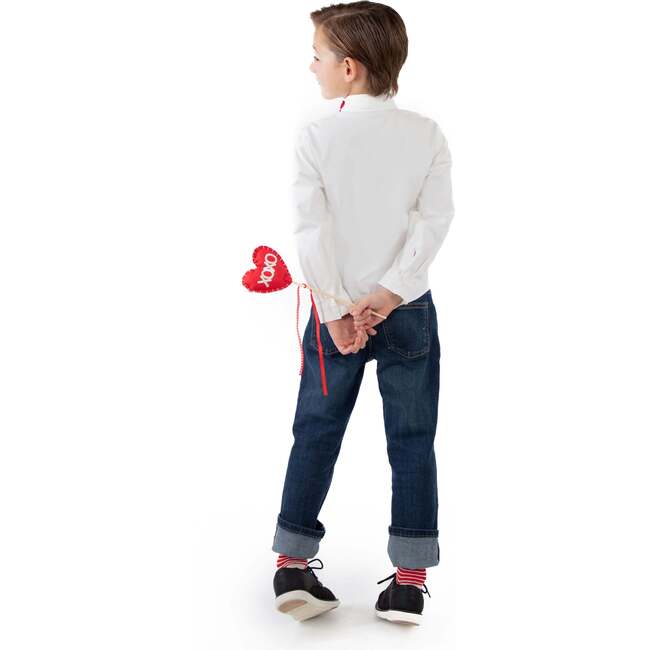 A Leading Role Child Heartbreaker White Shirt with Bow Tie - Costumes - 3