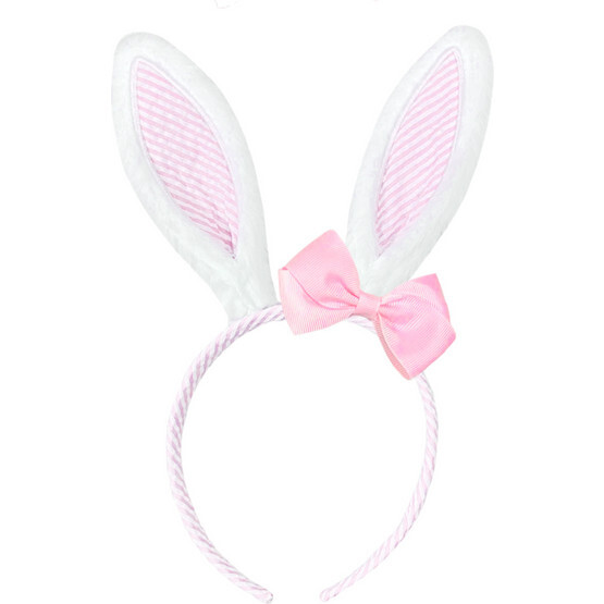 Seersucker Bunny Ears, Pink