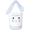 Seersucker Easter Bunny Bucket, Blue - Easter Baskets - 1 - thumbnail