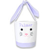 Seersucker Easter Bunny Bucket, Lavender - Easter Baskets - 1 - thumbnail