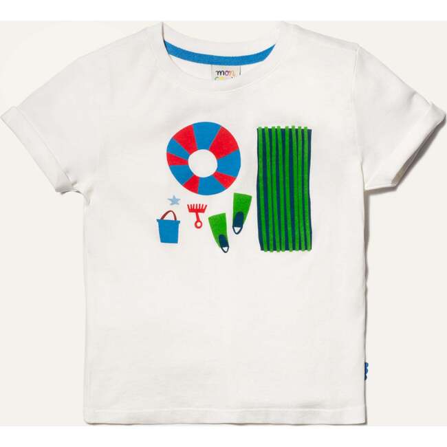 Recycled Cotton Blue Beach Party Kid T-Shirt