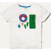 Recycled Cotton Blue Beach Party Kid T-Shirt - T-Shirts - 1 - thumbnail