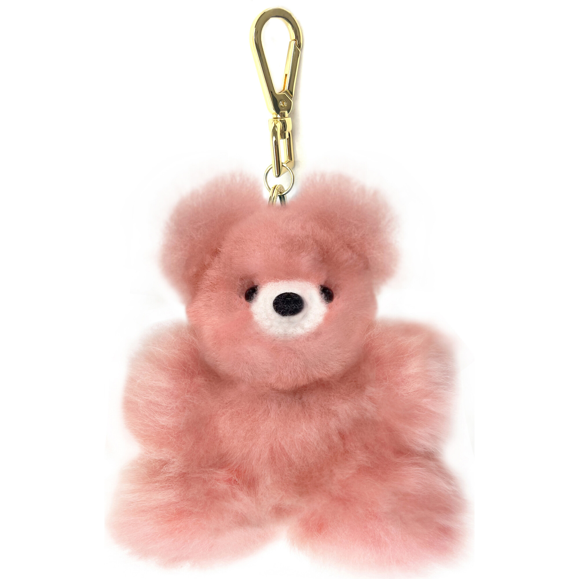 Plush Micro Bear Key Chain, Pink - Other Accessories - 1