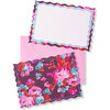 Stationery Set of 12 - Bold Floral, Maroon, Red, Blue & Magenta - Paper Goods - 1 - thumbnail