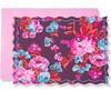 Stationery Set of 12 - Bold Floral, Maroon, Red, Blue & Magenta - Paper Goods - 5