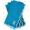 Icon Linen Napkins Set of 4 - Peacock + Mint - Tableware - 1 - thumbnail