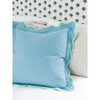 Darcy Linen Pillow, Aqua + Mint - Decorative Pillows - 2