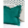 Darcy Linen Pillow, Green + Aqua - Decorative Pillows - 2