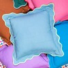 Darcy Linen Pillow, Aqua + Mint - Decorative Pillows - 4