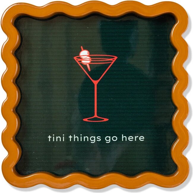 Tini Things Tray, Brown, Mud Green