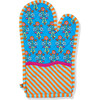 Blue Pot Holder & Oven Mitt, Orange, Sky Blue - Kitchen - 3