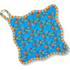 Blue Pot Holder & Oven Mitt, Orange, Sky Blue - Kitchen - 5