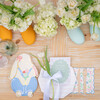 Bunnies In The Garden Blue Floral Large Napkins - Party - 3