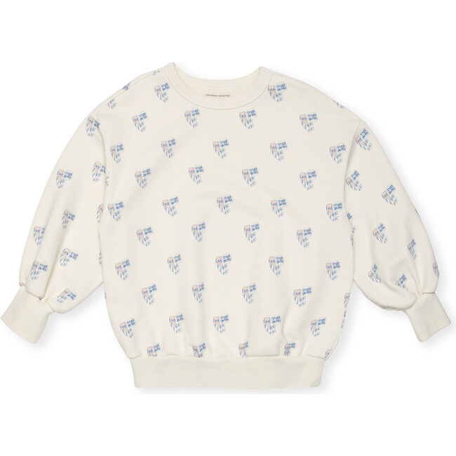 Organic Weekend Sweatshirt in Double Bubble Print