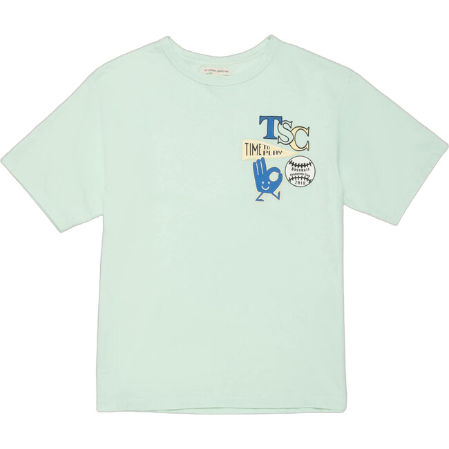 Organic Sunday Tee in Frosty Jade