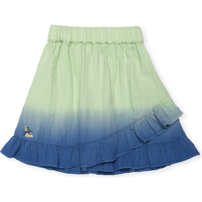 Organic Crossover Sunday Skirt in Dip Dye Gauze