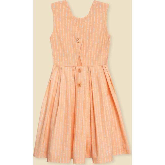 Organic Button Back Dress in Creamsicle Wand - Dresses - 2