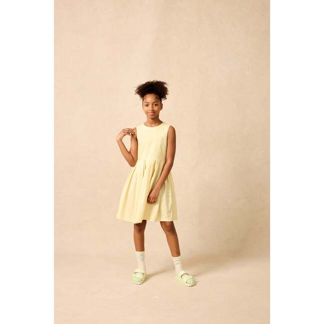 Organic Button Back Dress in Buttercup - Dresses - 3