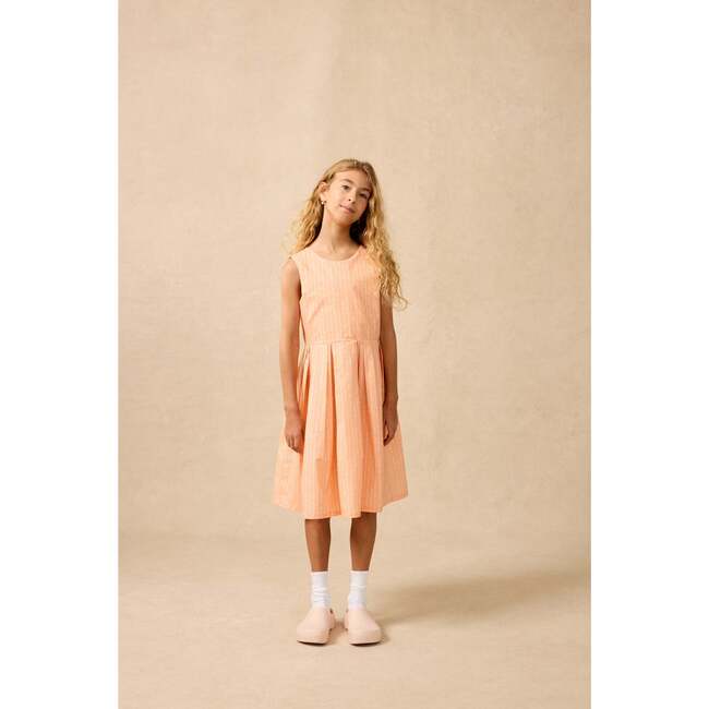 Organic Button Back Dress in Creamsicle Wand - Dresses - 3