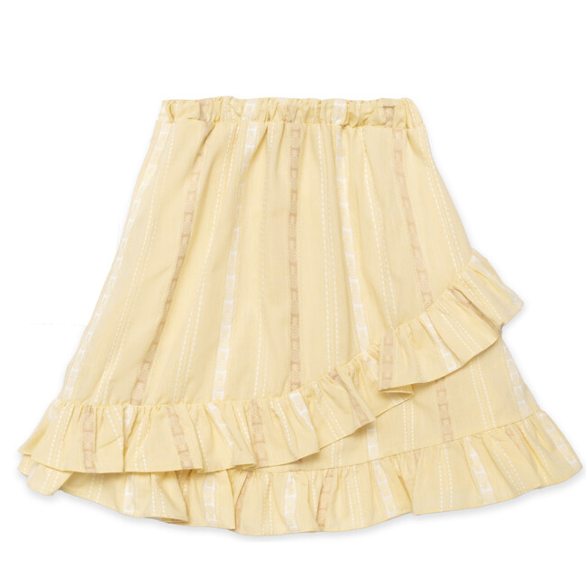 Crossover Sunday Skirt in Pineapple Stripe