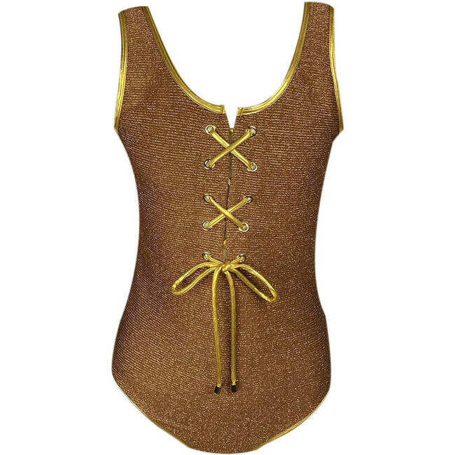 Lucia One-Piece Swimsuit, Brown