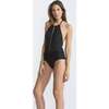 Jasmine One-Piece Swimsuit, Black - One Pieces - 1 - thumbnail