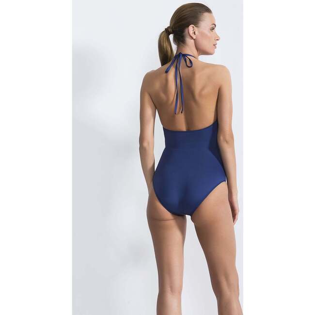 Giselle Woman One-Piece Swimsuit, Blue - One Pieces - 3