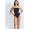 Barbara Woman One-Piece Swimsuit, Black - One Pieces - 1 - thumbnail