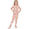 Kids Short Sleeve Pajamas, Happy Fruit - Pajamas - 2