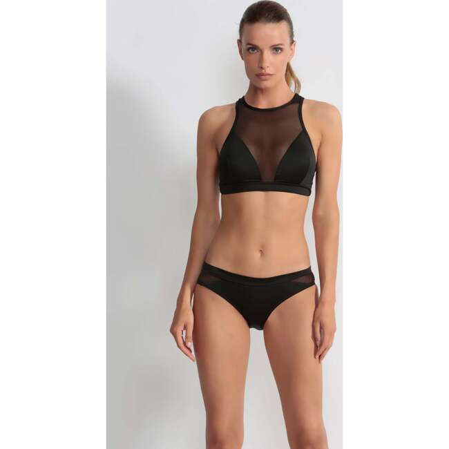 Alba Halter Transparant Woman Bikini, Black