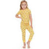 Kids 2-Pack Short Sleeve Pajamas Yellow Flowers/Cherries - Pajamas - 2