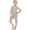 Kids 2-Pack Short Sleeve Pajamas, Trucks/Blue Dinosaurs - Pajamas - 2