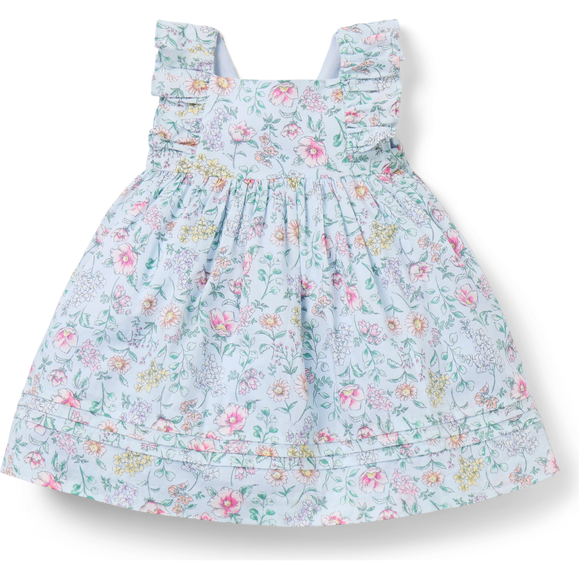 Baby Floral Pintuck Dress - Dresses - 1