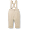 Baby Linen-Cotton Suspender Pant - Pants - 1 - thumbnail