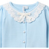 Floral Lace Collar Cardigan - Sweaters - 3