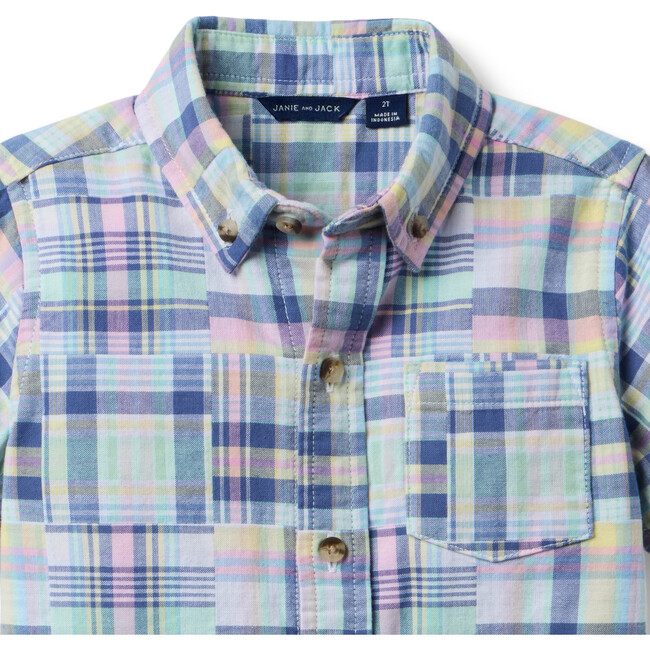 The Plaid Patchwork Shirt - Button Downs - 2